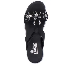 Rieker Women'S Mules Graphite Black