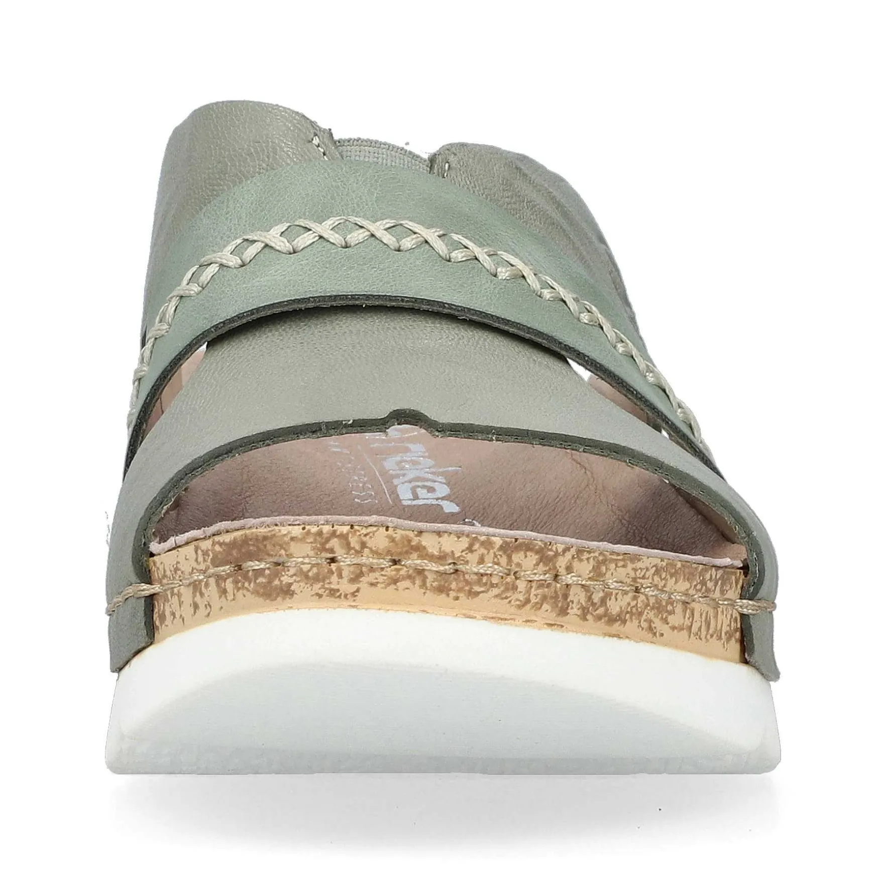 Rieker Women'S Mules Green Gray