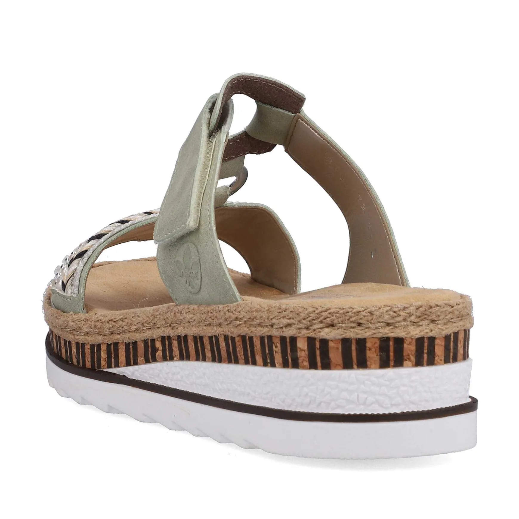 Rieker Women'S Mules Green Gray