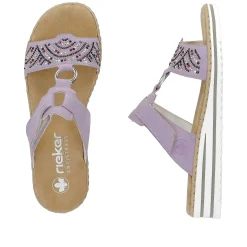 Rieker Women'S Mules In Lilac Colors