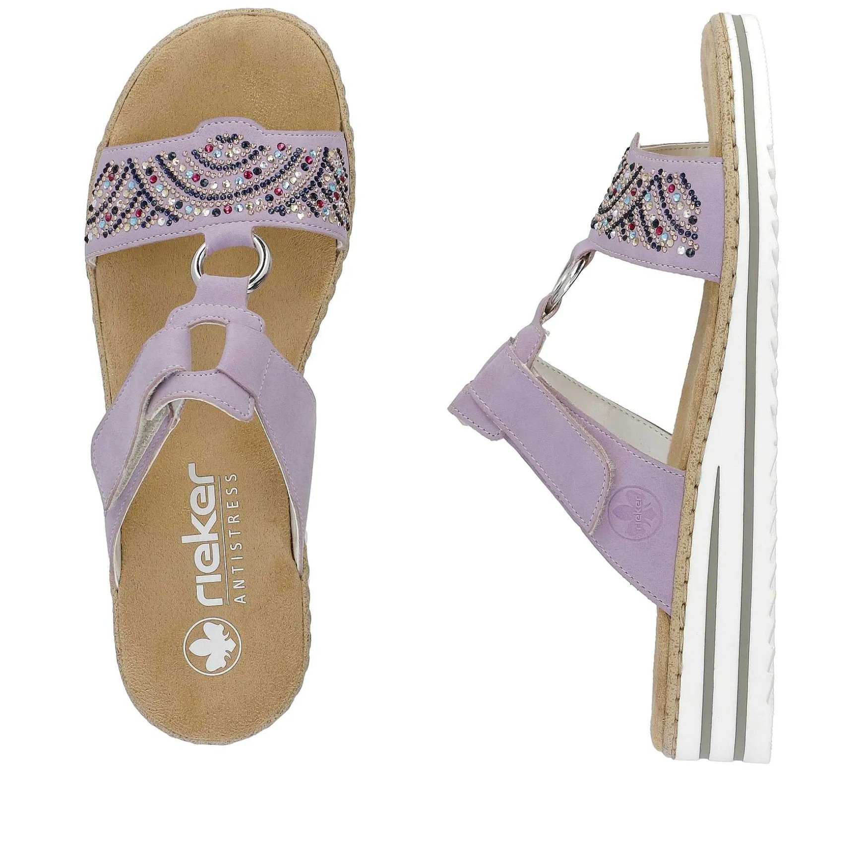 Rieker Women'S Mules In Lilac Colors