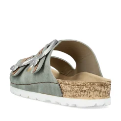 Rieker Women'S Mules Khaki Green