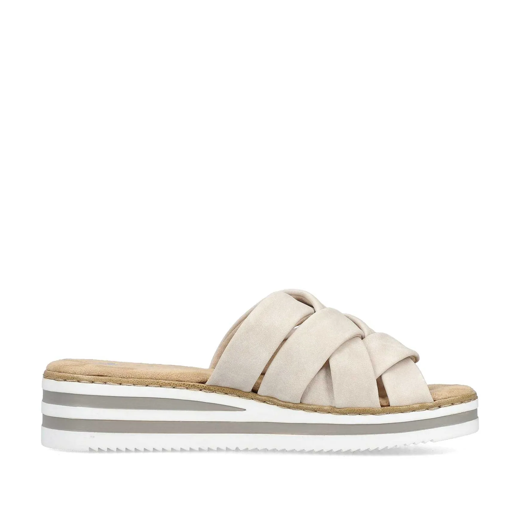 Rieker Women'S Mules Light Beige