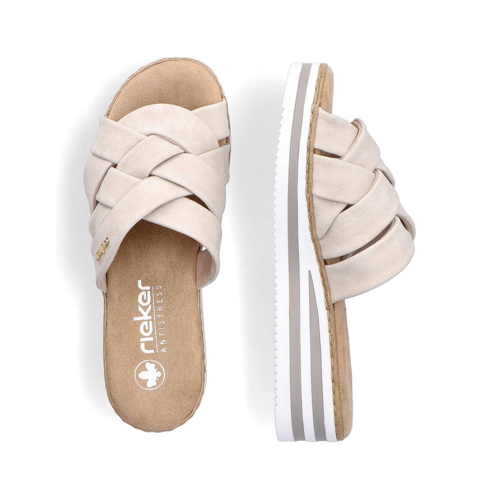 Rieker Women'S Mules Light Beige