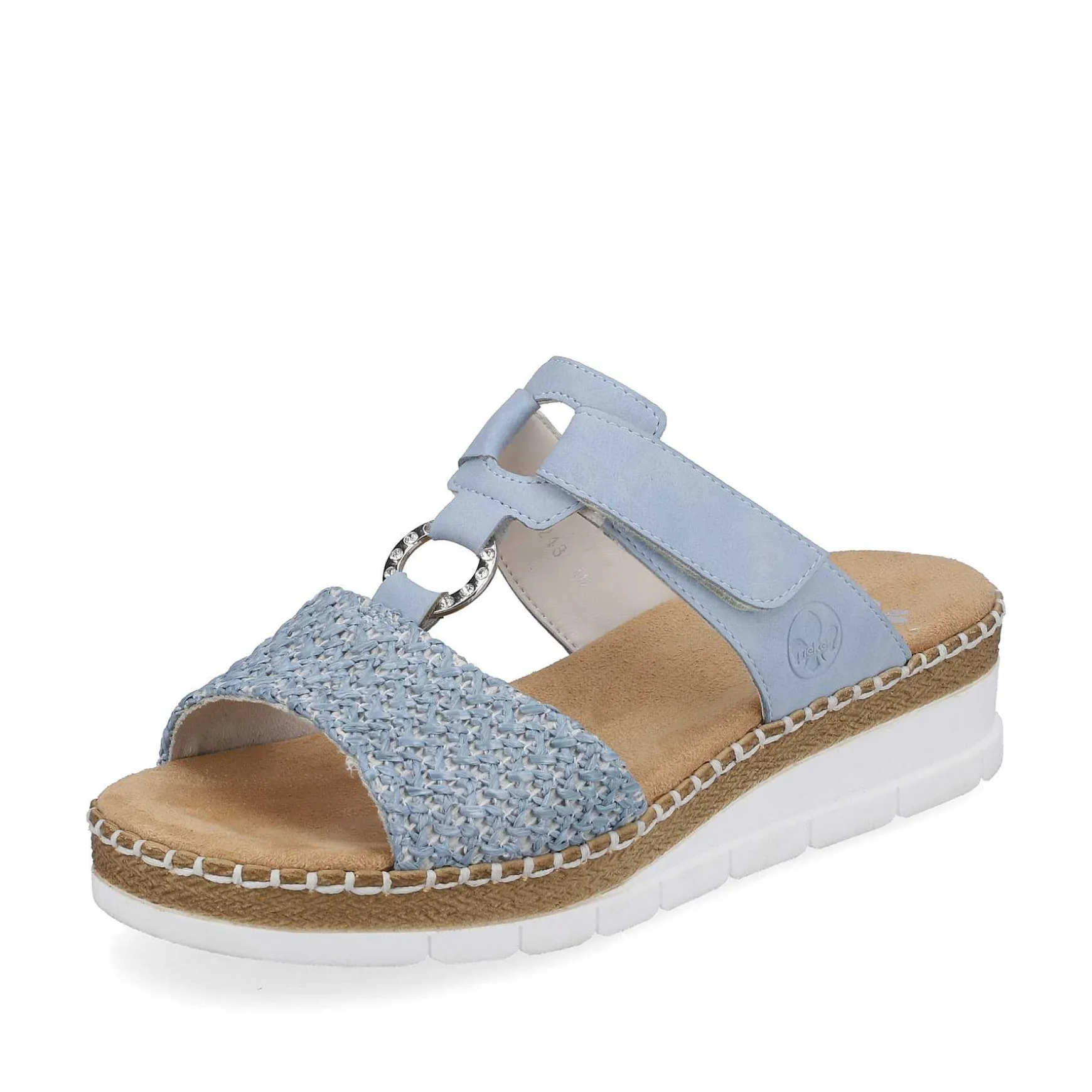 Rieker Women'S Mules Light Blue