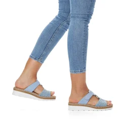 Rieker Women'S Mules Light Blue