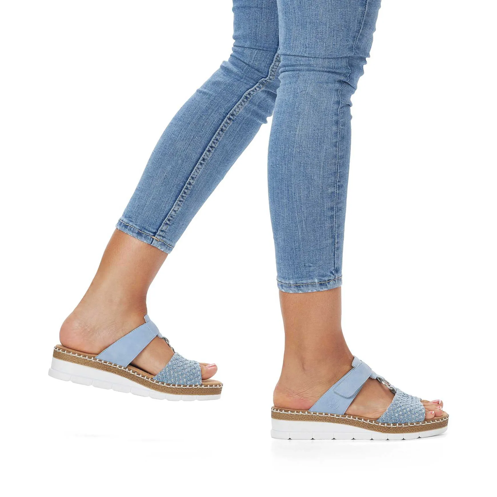 Rieker Women'S Mules Light Blue