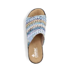 Rieker Women'S Mules Multi-Sky Blue