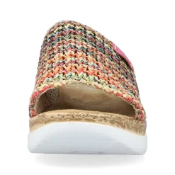 Rieker Women'S Mules Multi-Light Brown