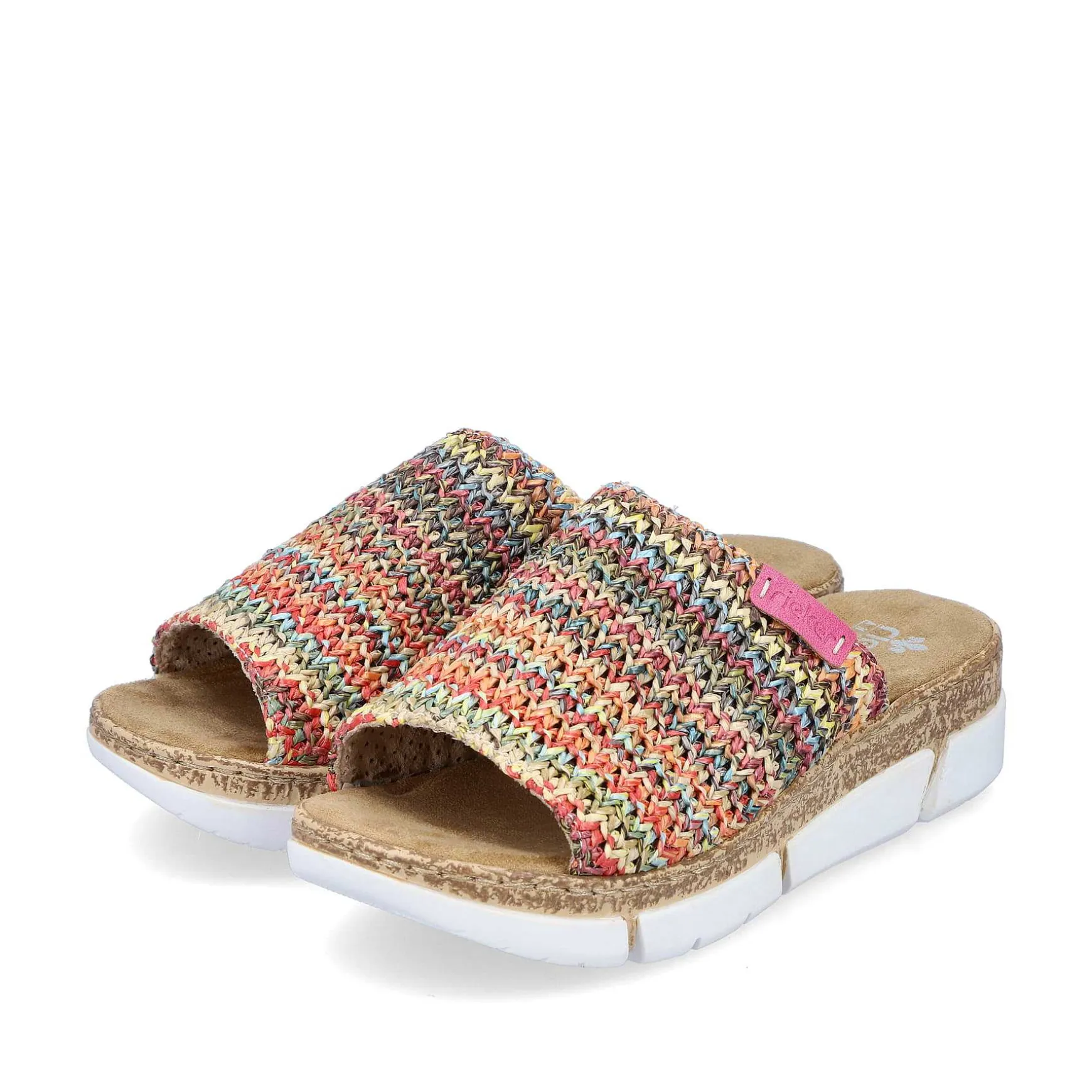 Rieker Women'S Mules Multi-Light Brown