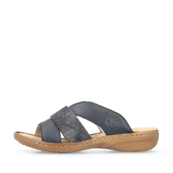 Rieker Women'S Mules Navy Blue