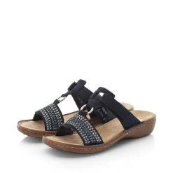 Rieker Women'S Mules Navy Blue