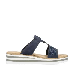 Rieker Women'S Mules Navy Blue
