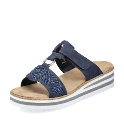 Rieker Women'S Mules Navy Blue