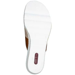 Rieker Women'S Mules Nut Brown-Black