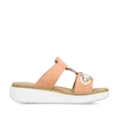 Rieker Women'S Mules Peach