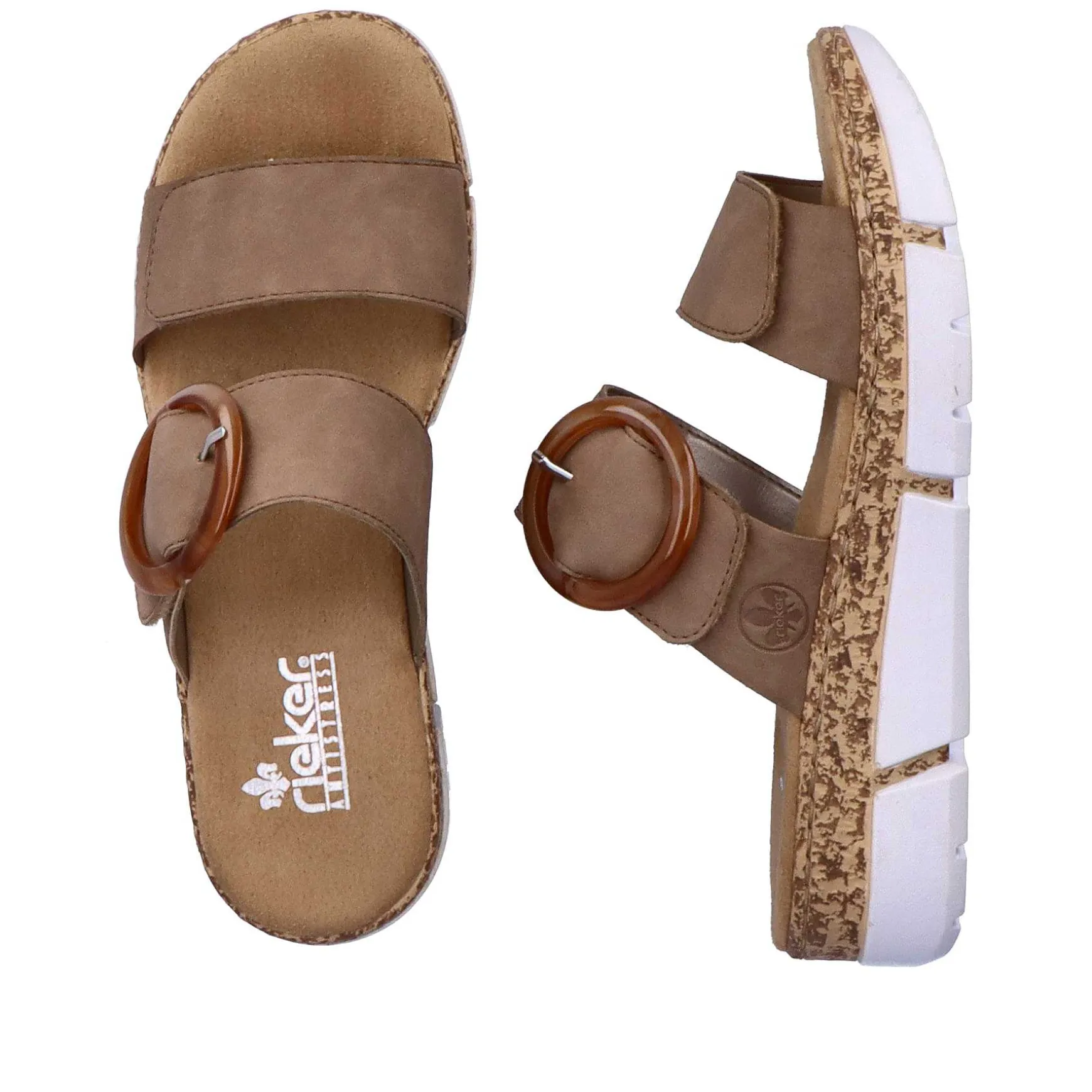 Rieker Women'S Mules Sand Beige