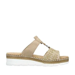 Rieker Women'S Mules Sand Beige
