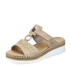 Rieker Women'S Mules Sand Beige