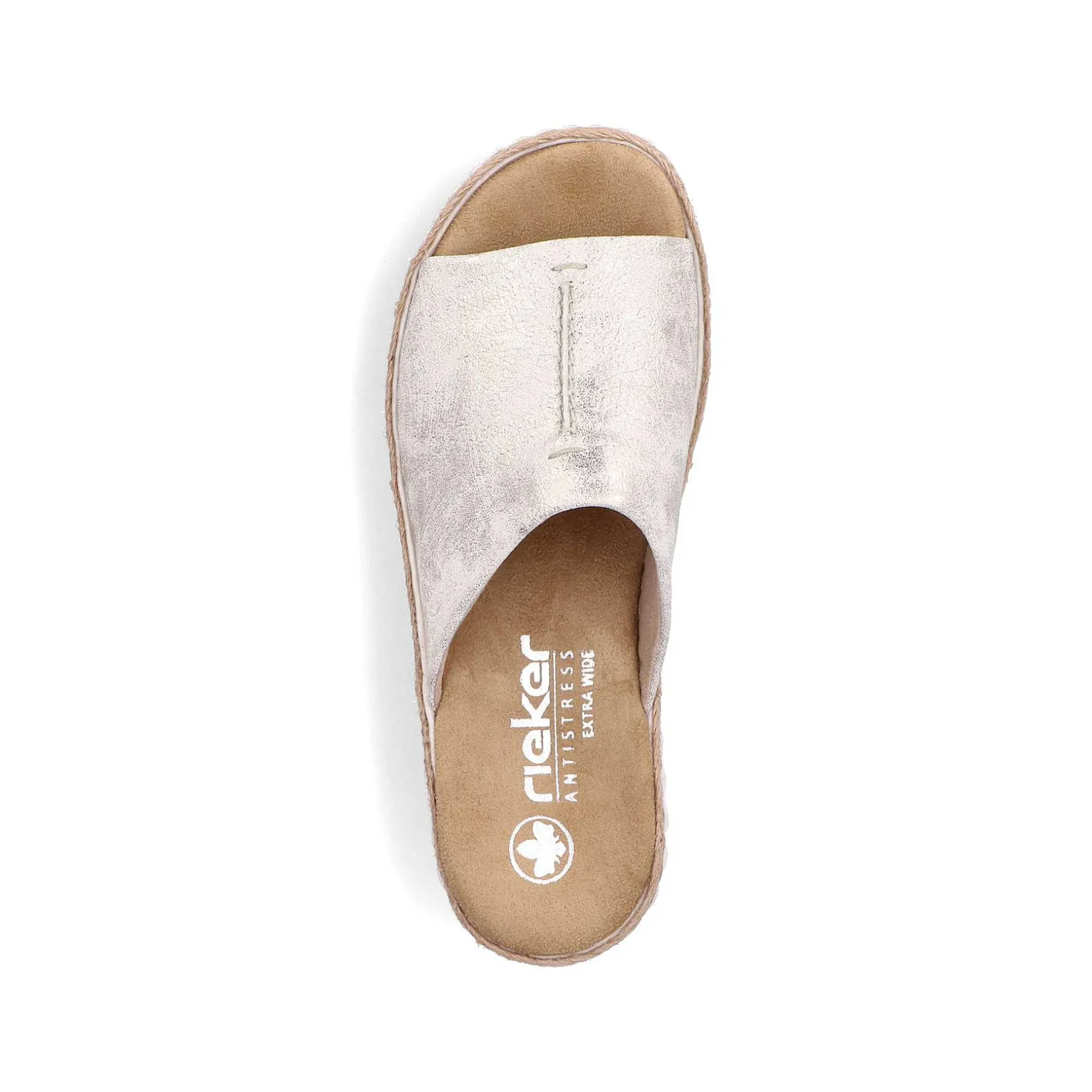 Rieker Women'S Mules Silver-Platinum-Metallic