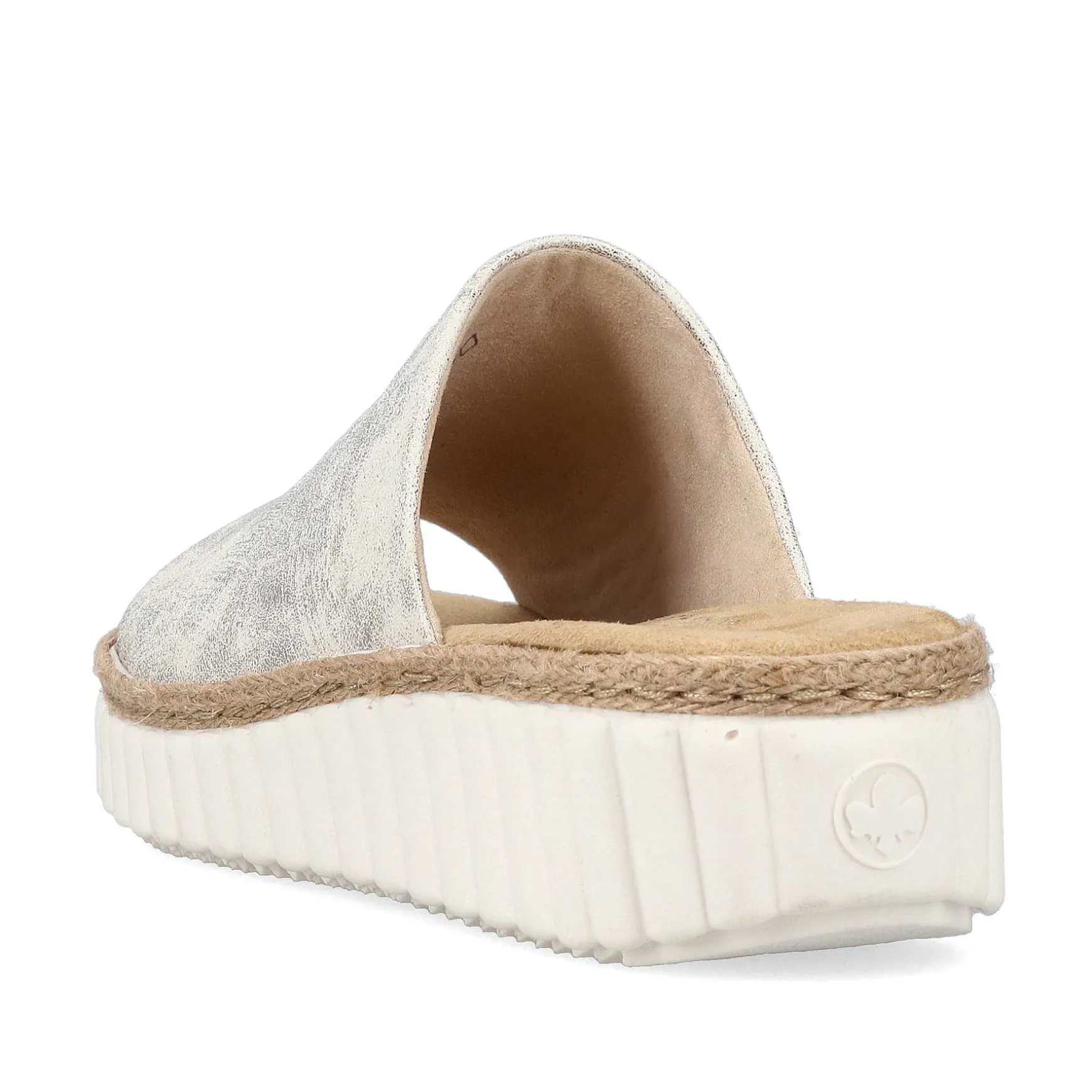 Rieker Women'S Mules Silver-Platinum-Metallic