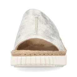 Rieker Women'S Mules Silver-Platinum-Metallic