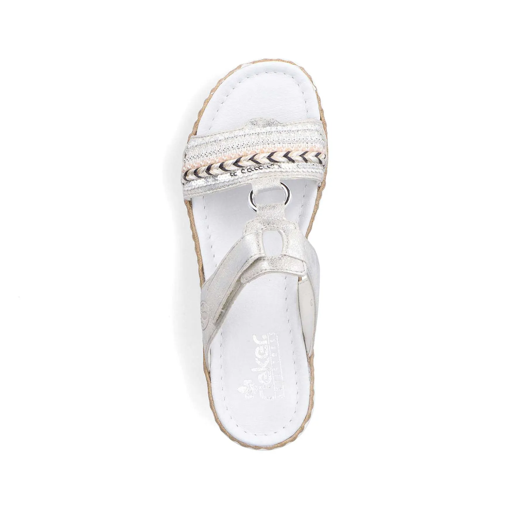 Rieker Women'S Mules Silver Gray