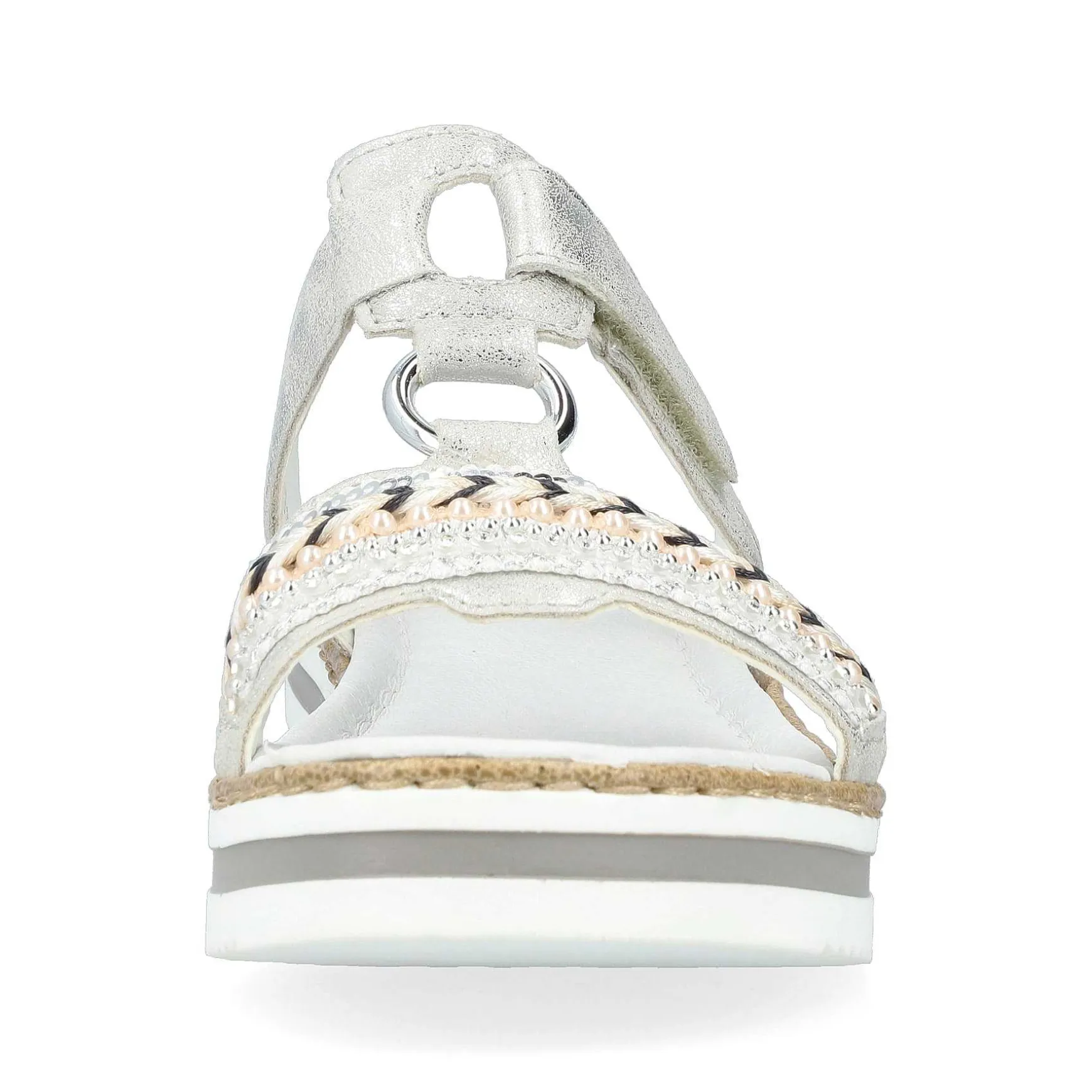 Rieker Women'S Mules Silver Gray