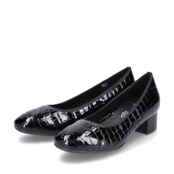 Rieker Women'S Pumps Glossy Black