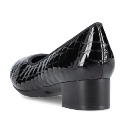 Rieker Women'S Pumps Glossy Black