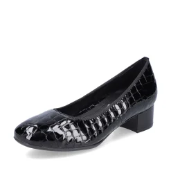 Rieker Women'S Pumps Glossy Black