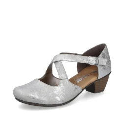 Rieker Women'S Pumps Silver-Platinum