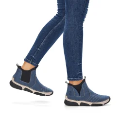 Rieker Women'S Short Boots Blue Gray