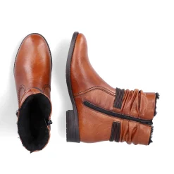 Rieker Women'S Short Boots Chestnut Brown