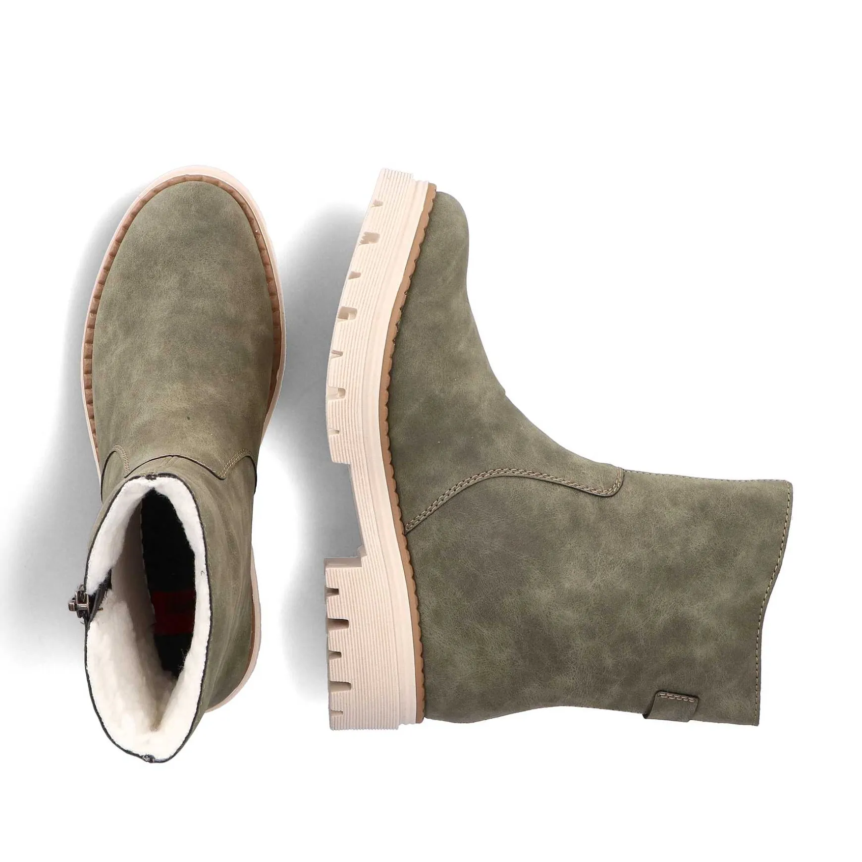 Rieker Women'S Short Boots Green Gray