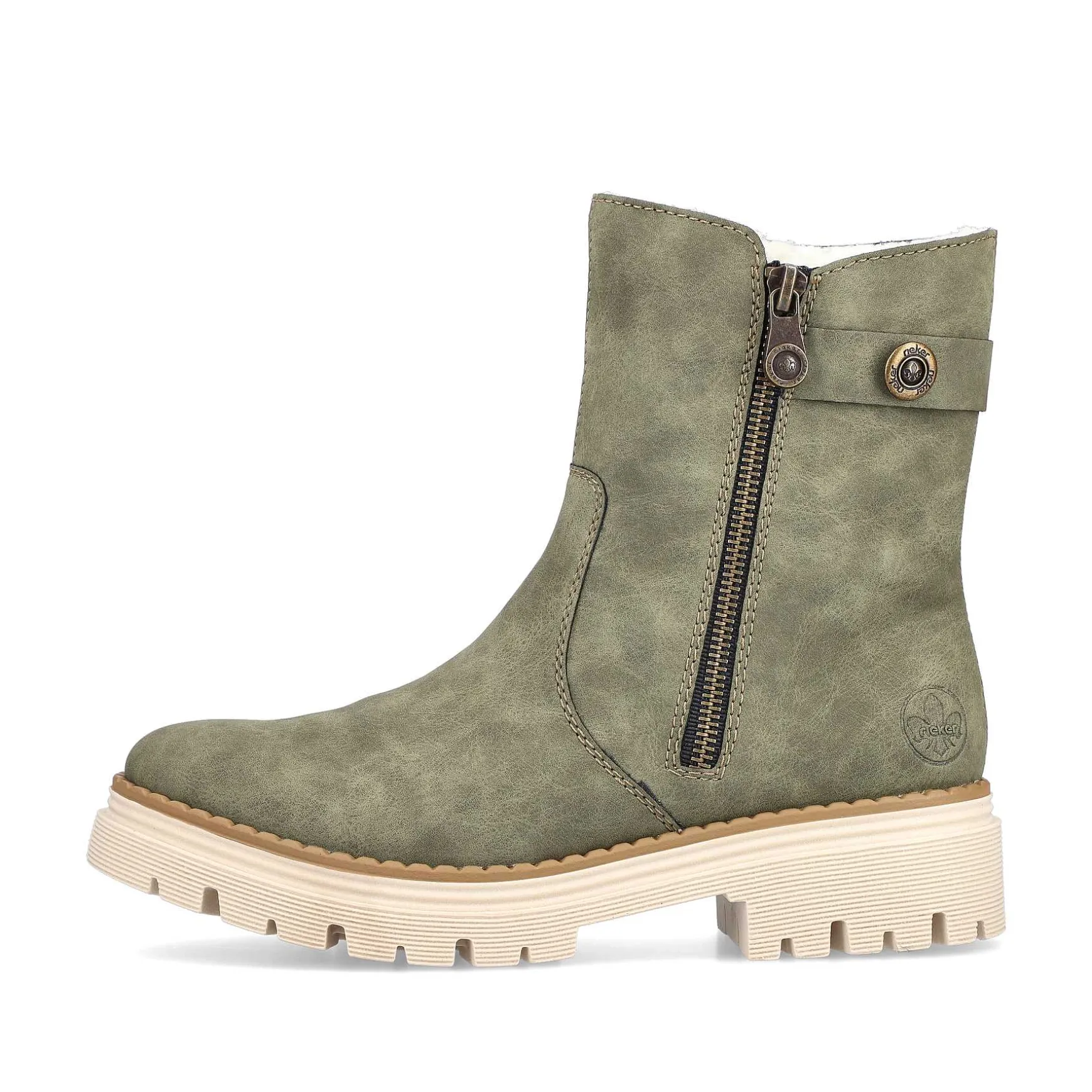 Rieker Women'S Short Boots Green Gray