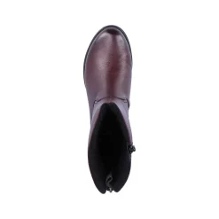 Rieker Women'S Short Boots Burgundy Red