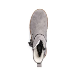 Rieker Women'S Short Boots Silver Gray