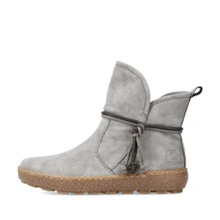 Rieker Women'S Short Boots Silver Gray