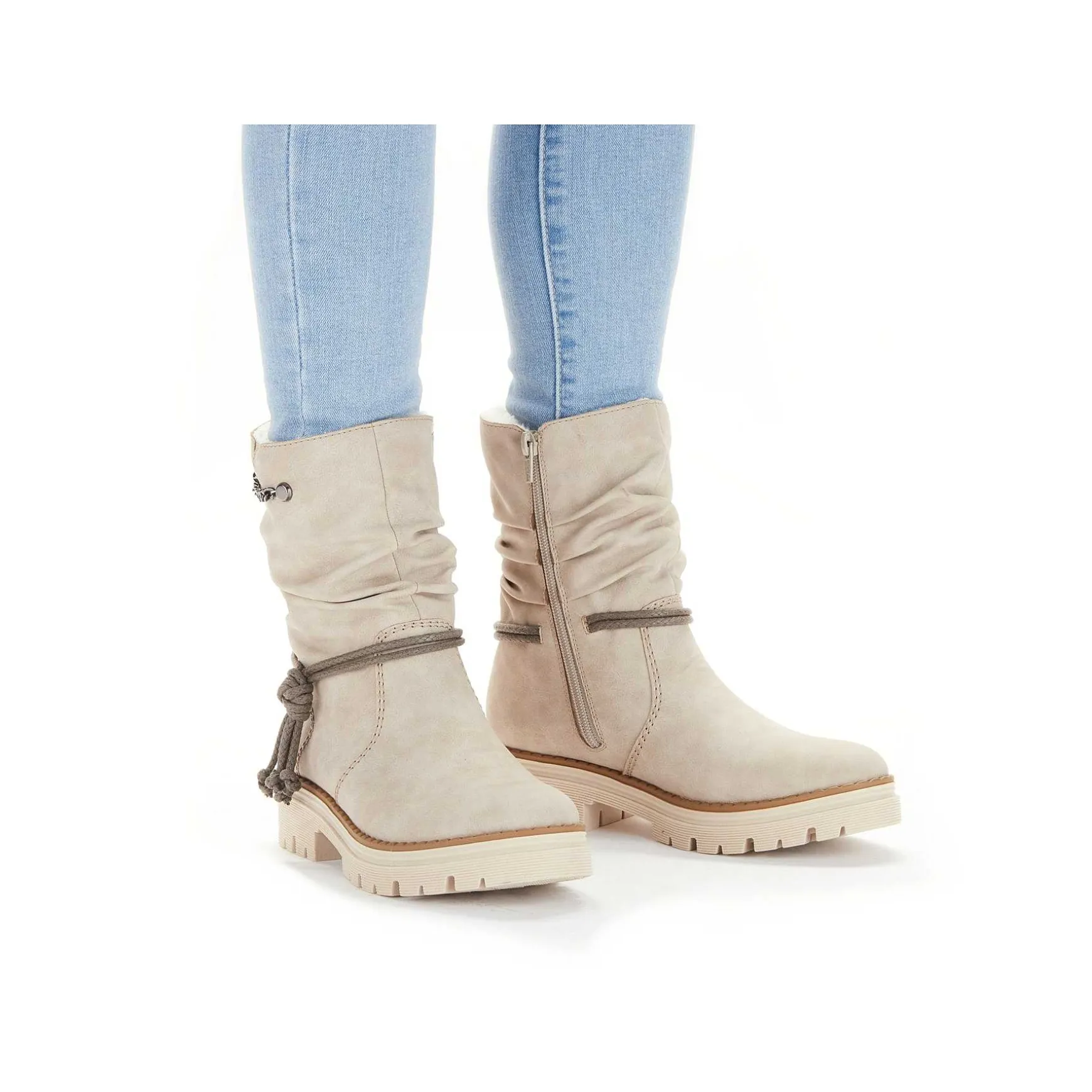 Rieker Women'S Short Boots Light Beige