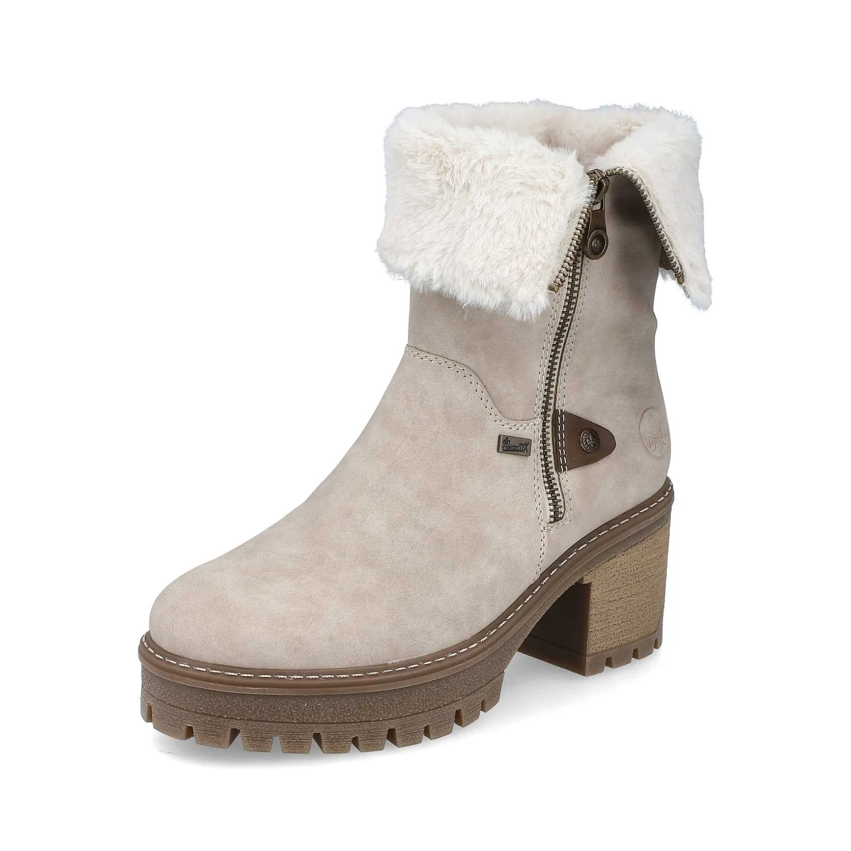 Rieker Women'S Short Boots Gray Beige