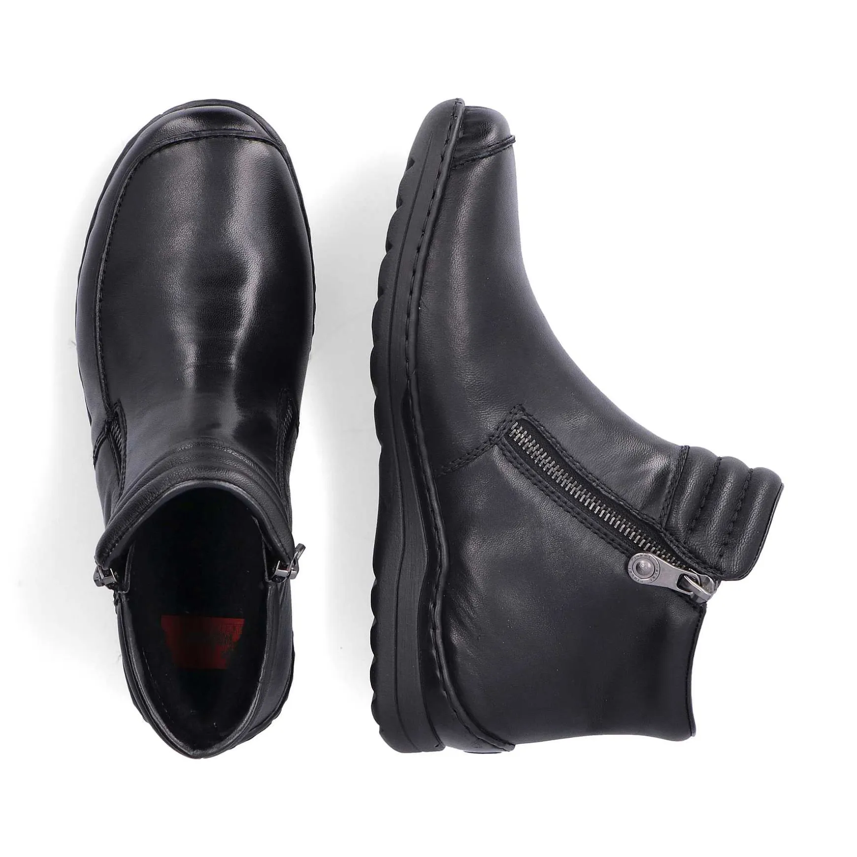 Rieker Women'S Short Boots Glossy Black