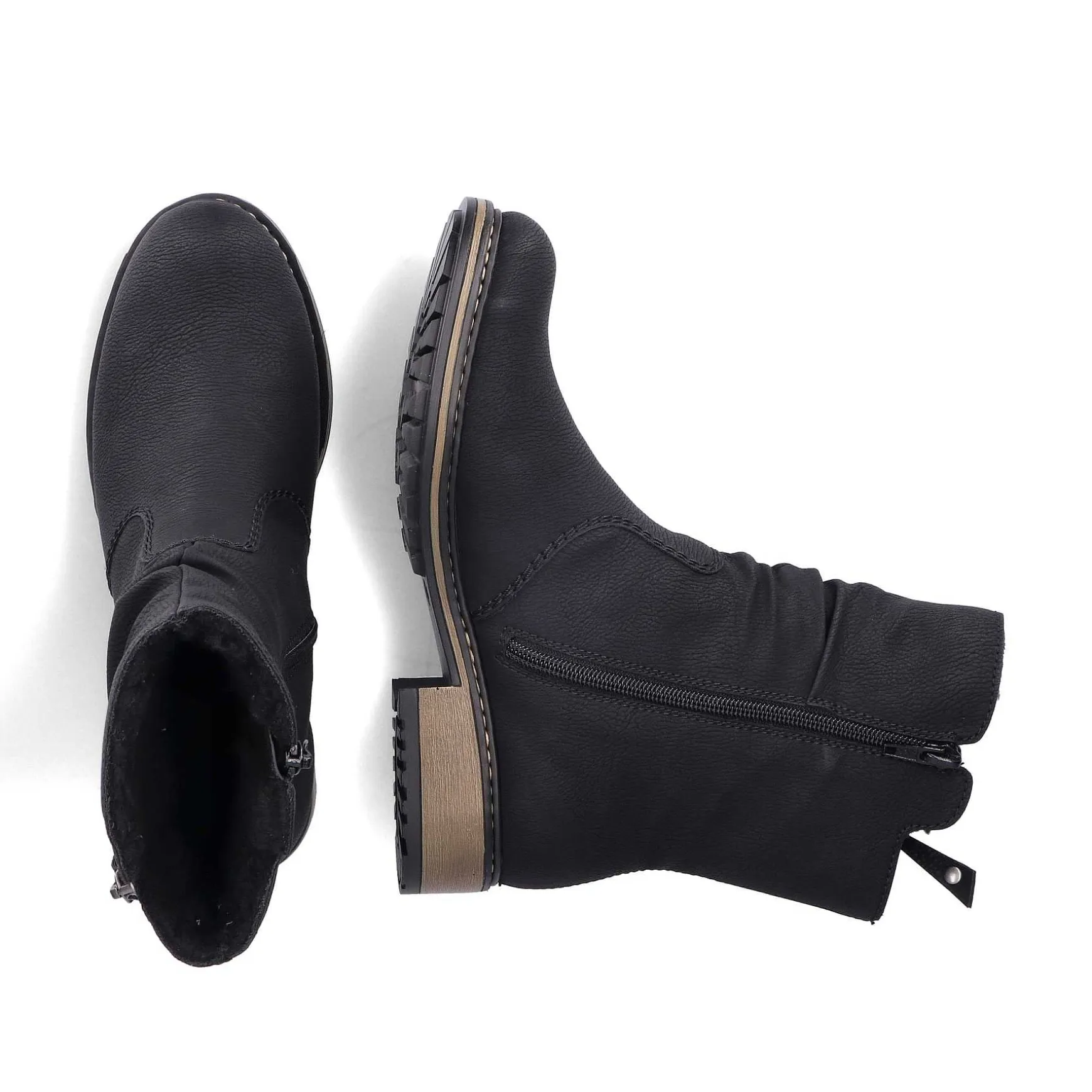 Rieker Women'S Short Boots Graphite Black