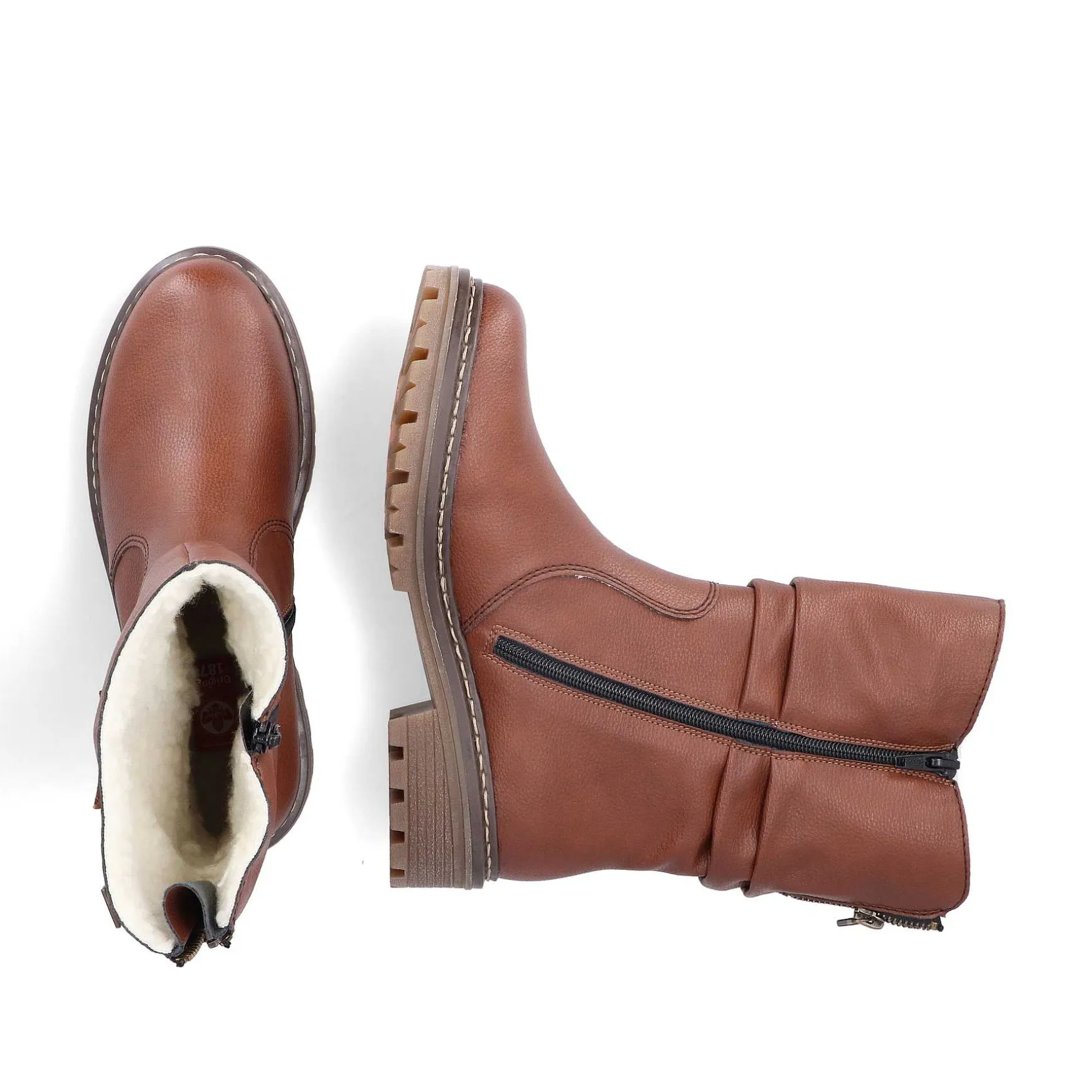 Rieker Women'S Short Boots Copper Brown