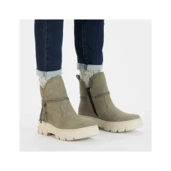 Rieker Women'S Short Boots Gray Green