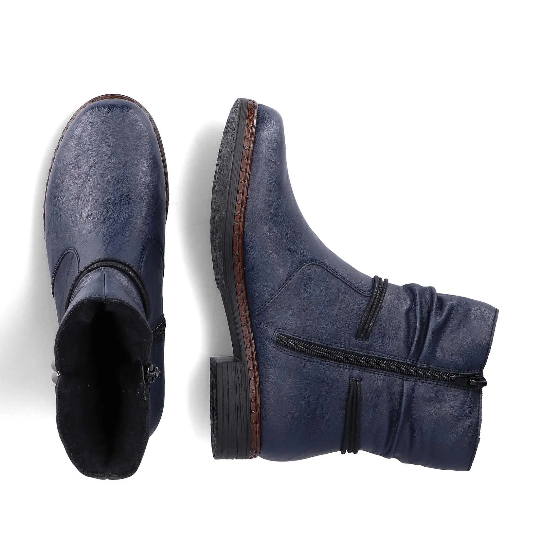 Rieker Women'S Short Boots Navy Blue