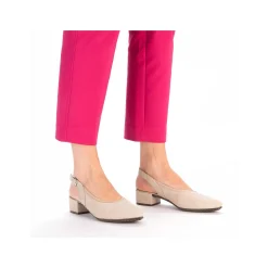 Rieker Women'S Slingback Pumps Champagne