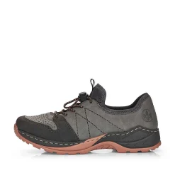 Rieker Women'S Slippers Asphalt Gray