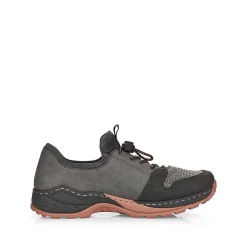 Rieker Women'S Slippers Asphalt Gray