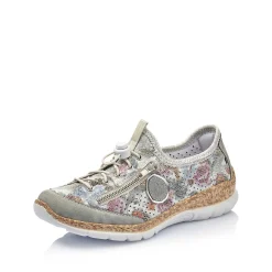Rieker Women'S Slippers Beige-Multi